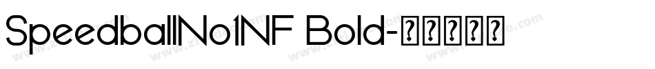 SpeedballNo1NF Bold字体转换